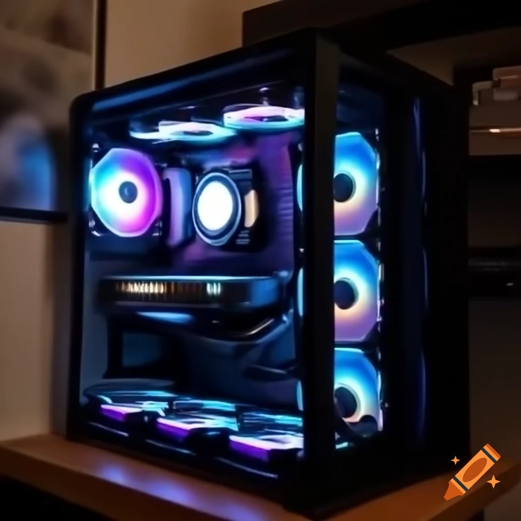 Custom built gaming PC showcasing advanced components