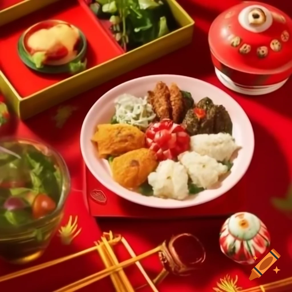 Yee sang, a traditional Chinese New Year dish