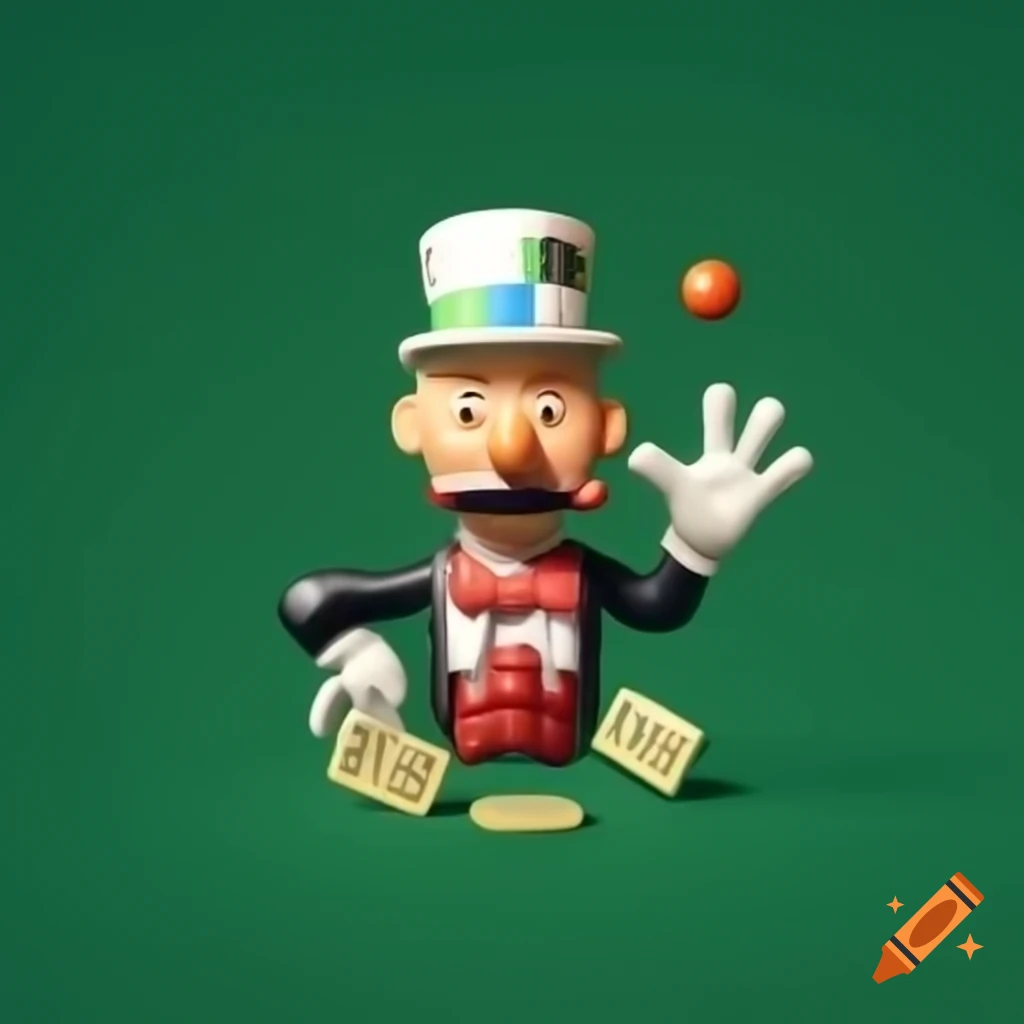 Logo design featuring Monopoly guy selling jewelry
