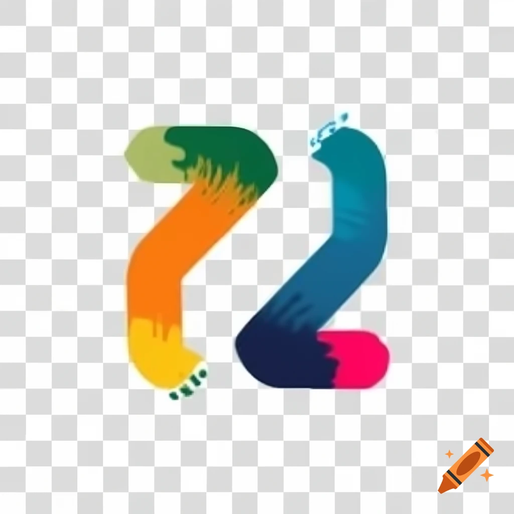 Artistic 'RJ' logo with brush strokes and vivid colors on translucent background