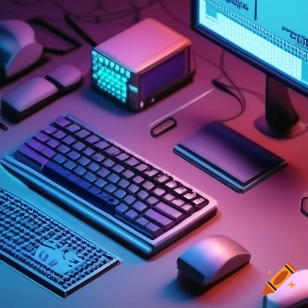Various computer accessories on display