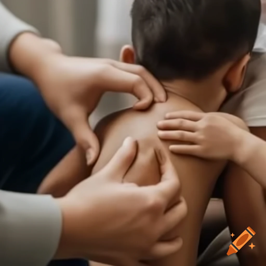 Pediatrician offering healthcare and support to children