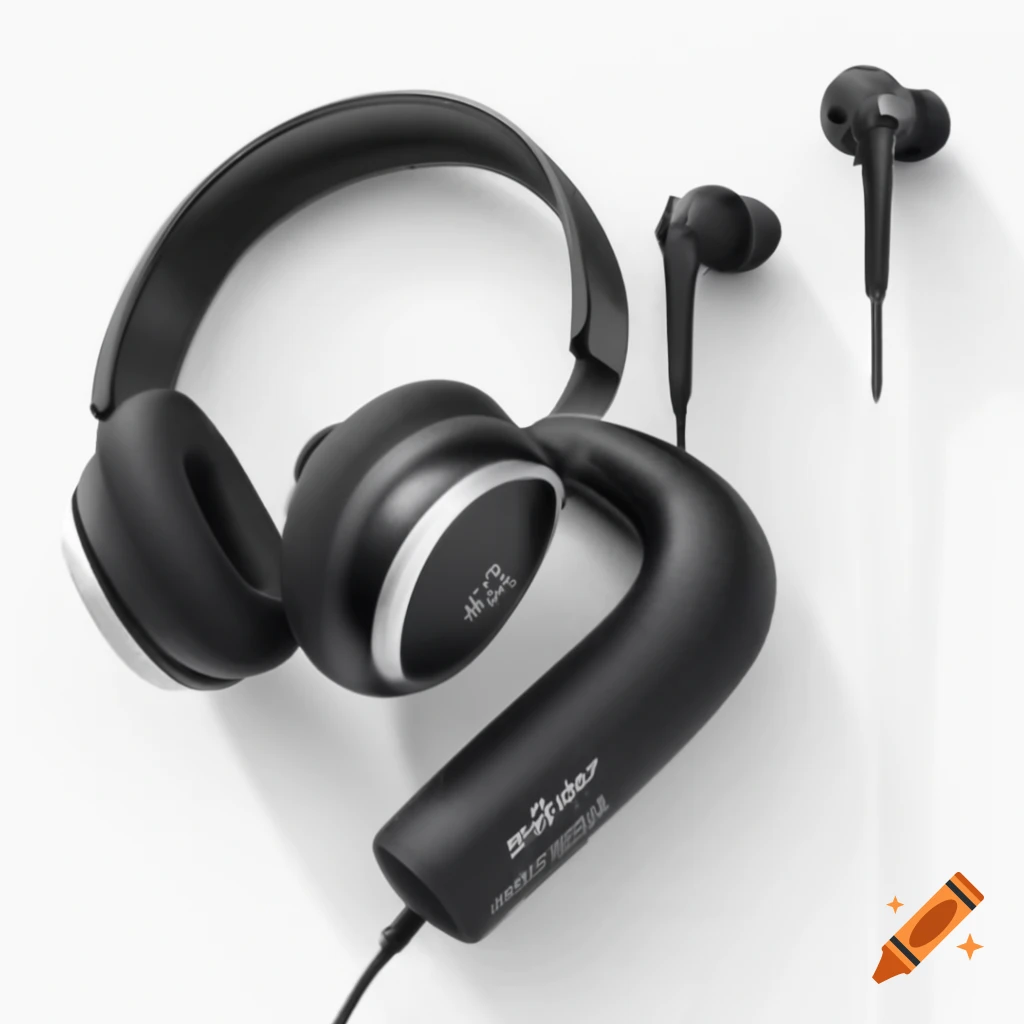 Voice-activated headphones and earbuds in modern design