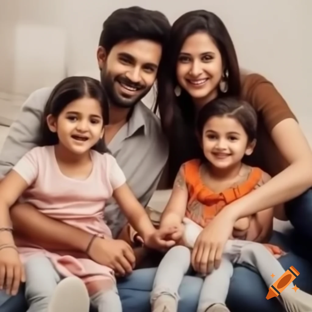Happy Indian family enjoying time together