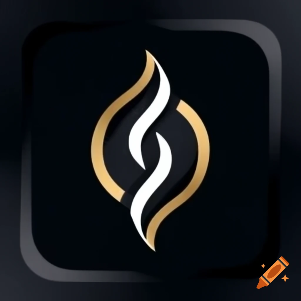 Sleek and sophisticated logo design for luxury candle brand 'Gentle Wick', featuring modern minimalistic symbol