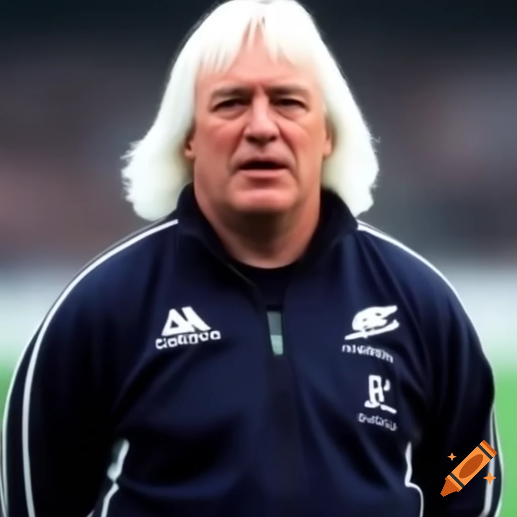 Middle aged man in tracksuit coaching rugby team