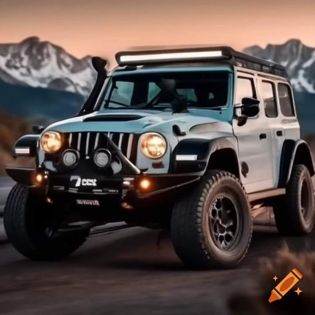Offroad vehicle with promotional text: 25% discount