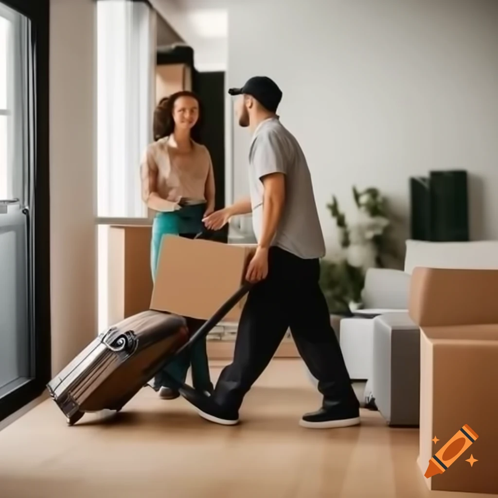 Baggage delivery service at residential house