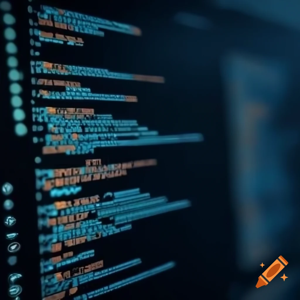 Abstract programming coding background on Craiyon