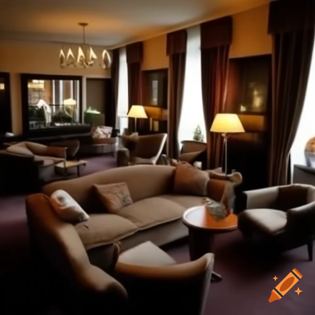 Hotel interior with sofas in Germany