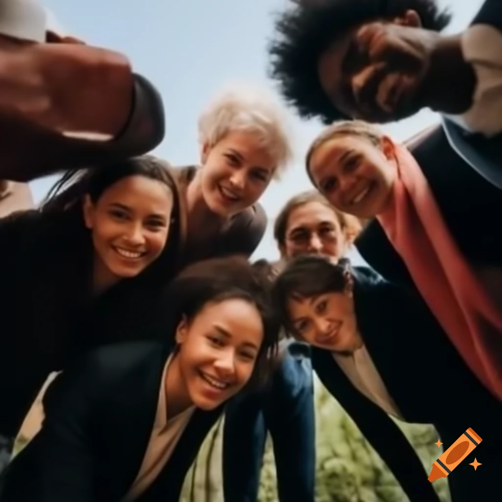 Diverse team of leaders and creators collaborating in a professional setting