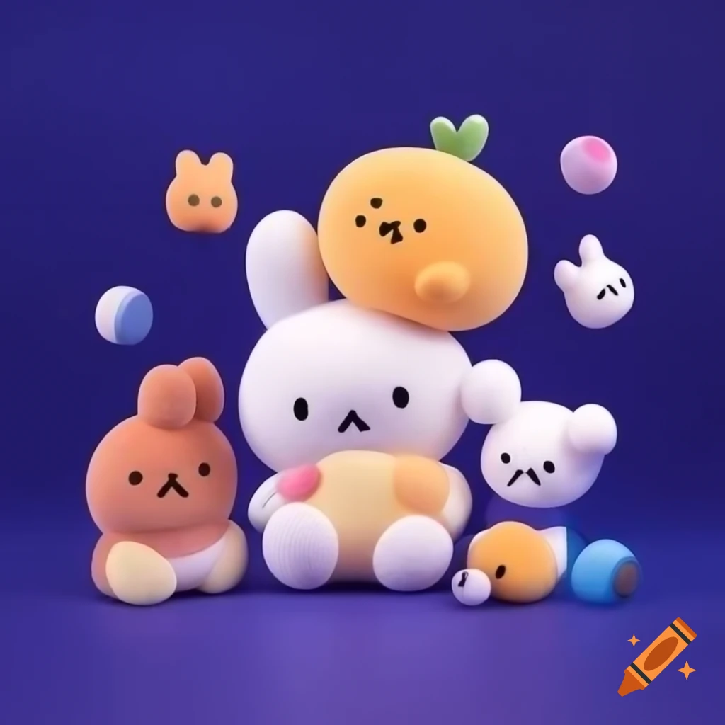 Logo design for Homebuddies specializing in plushies and home goods featuring Miffy, Rilakkuma, and Sumikko Gurashi