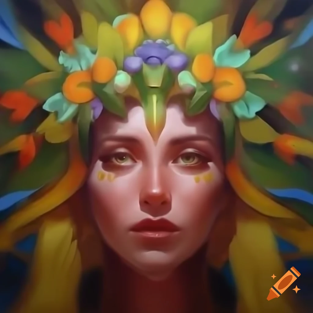 Vibrant painting of Sinulog festival celebration