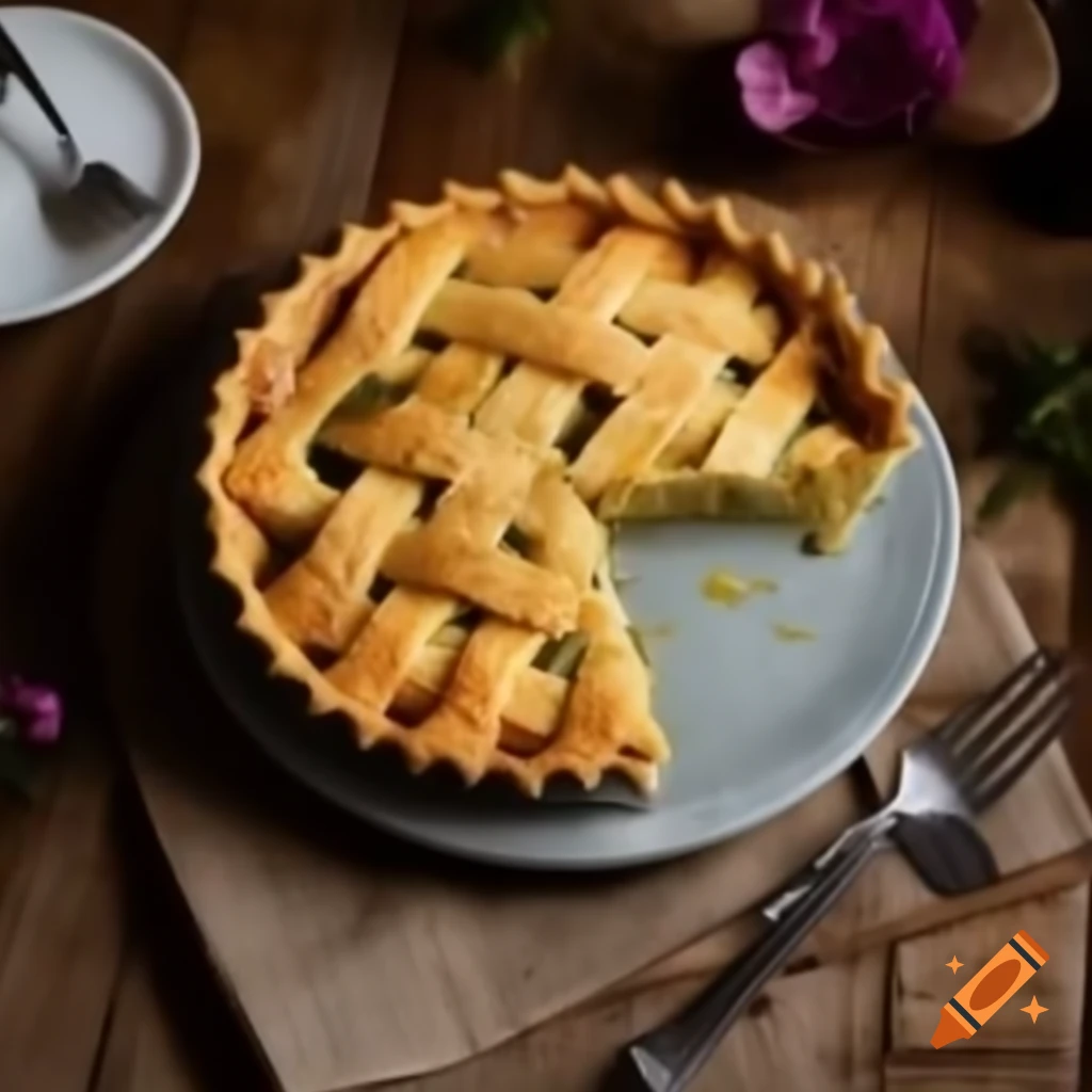 Delicious carnation pie slice