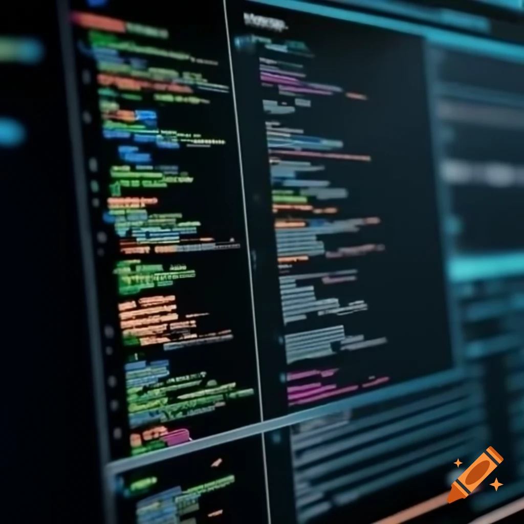 Code editing on developer screen