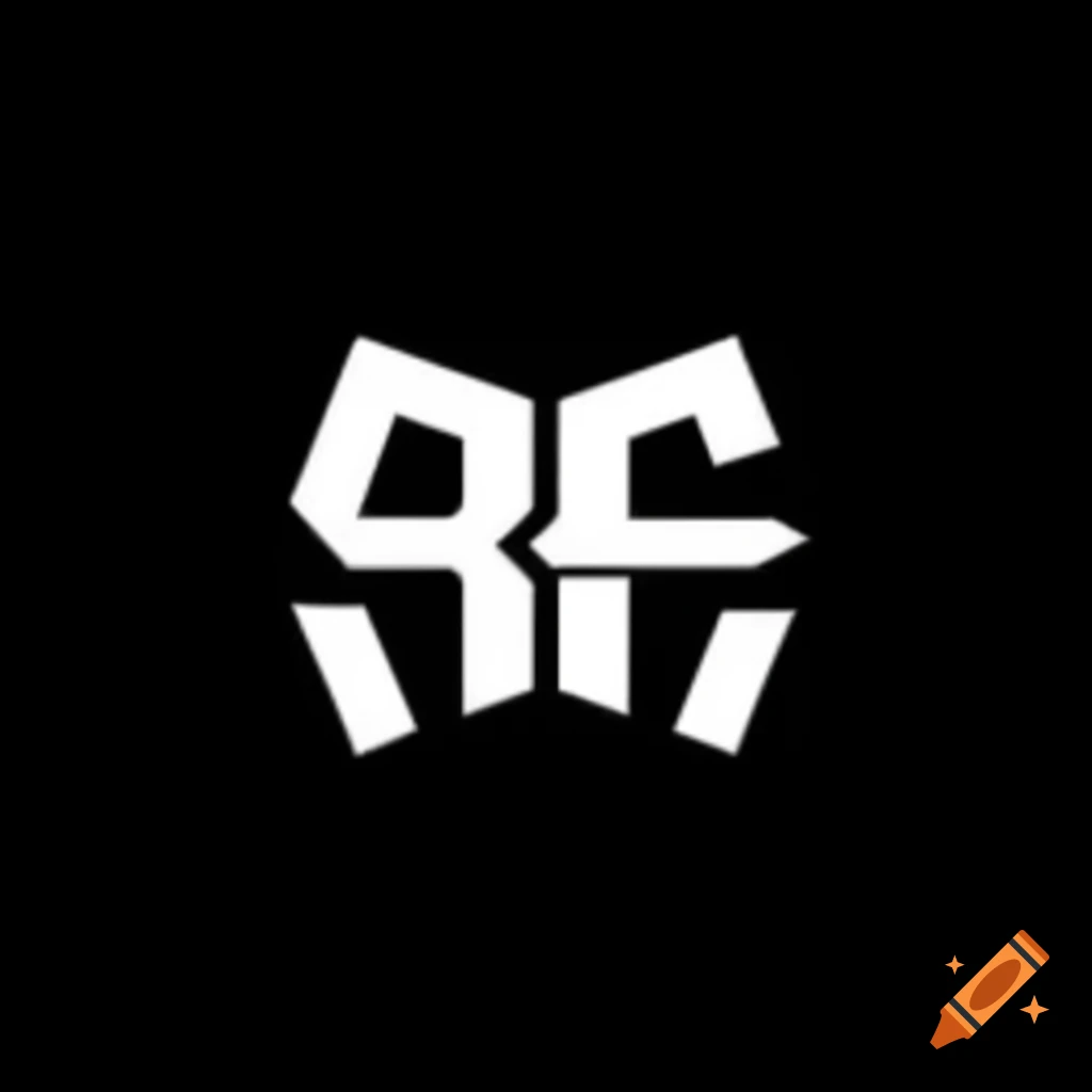 Logo design for RAF£ with bold white text on black background