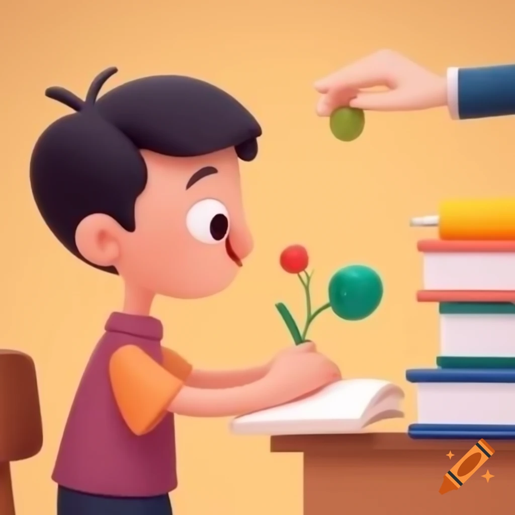 Boy learning from failures with growing wisdom