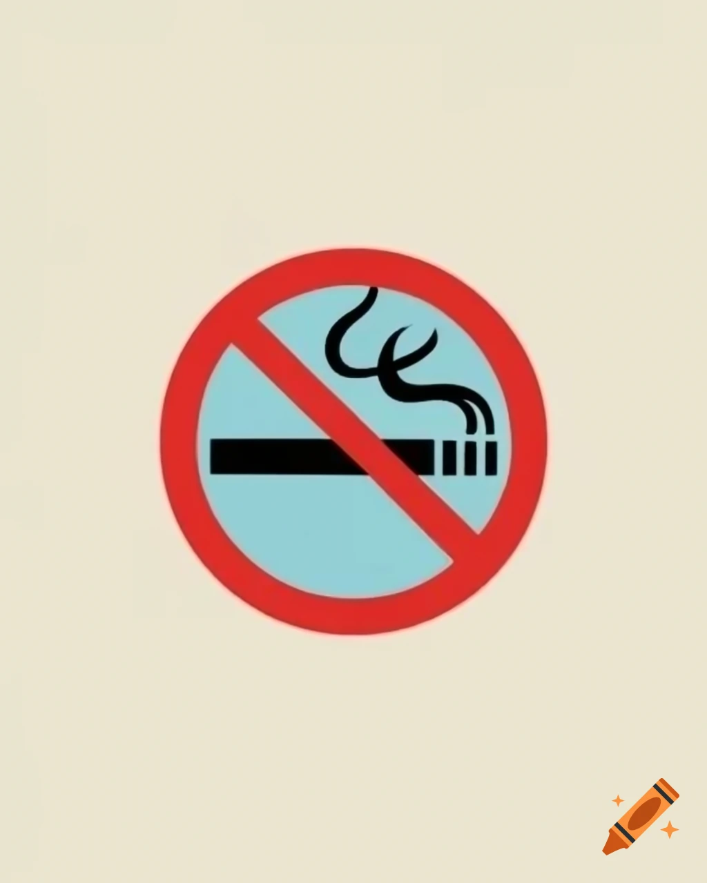 No smoking awareness poster