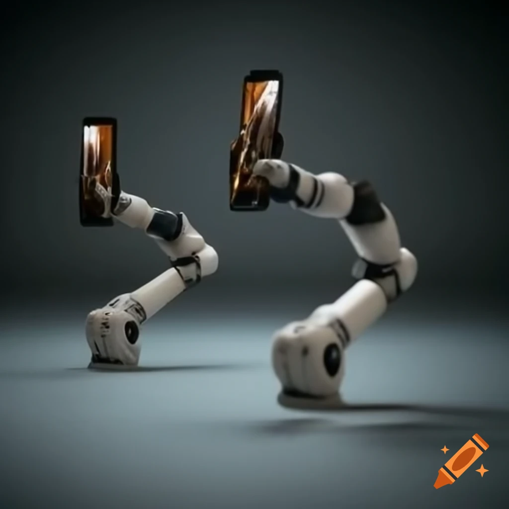 Selfie stick designed with robotic legs