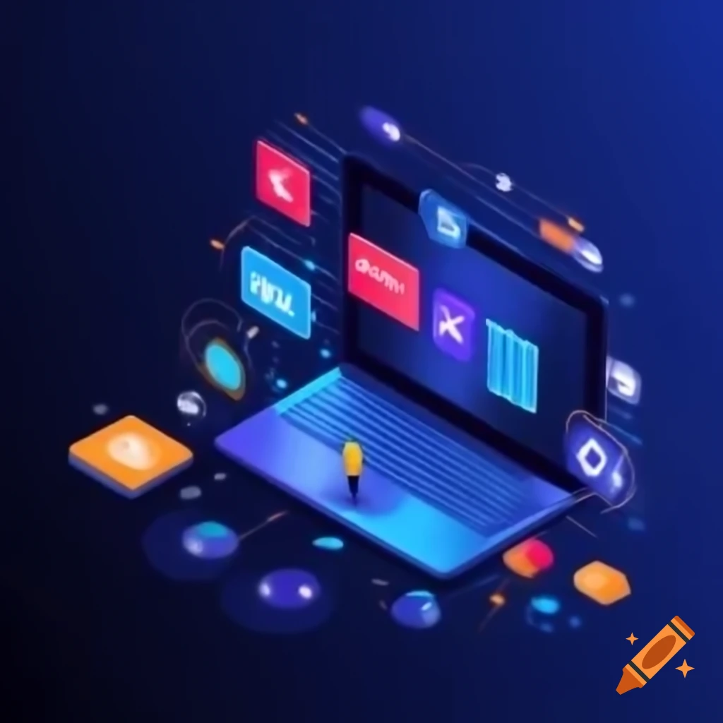 Abstract background inspired by digital marketing with colors evoking ease and trust
