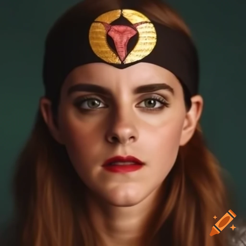 Under Armor uterus banana logo on Emma Watson's headband