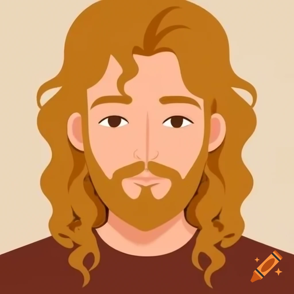 Avatar of a Slovic man with golden brown wavy shoulder-length hair