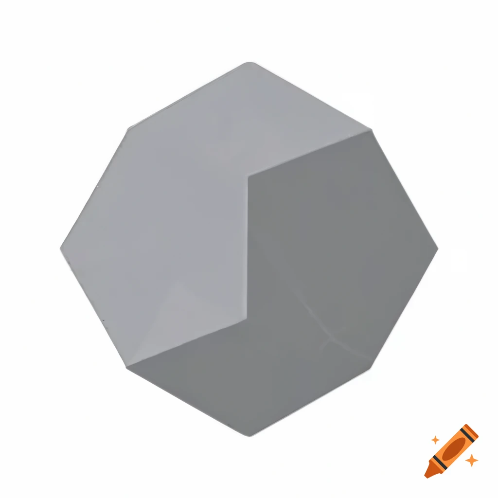 Gray dodecahedron geometric shape