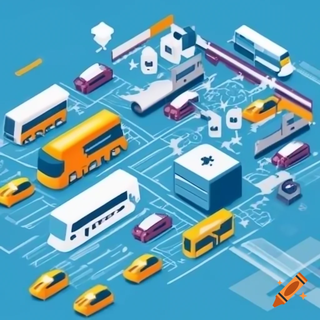 Geometric visualization of data flows in multi-modal transport network