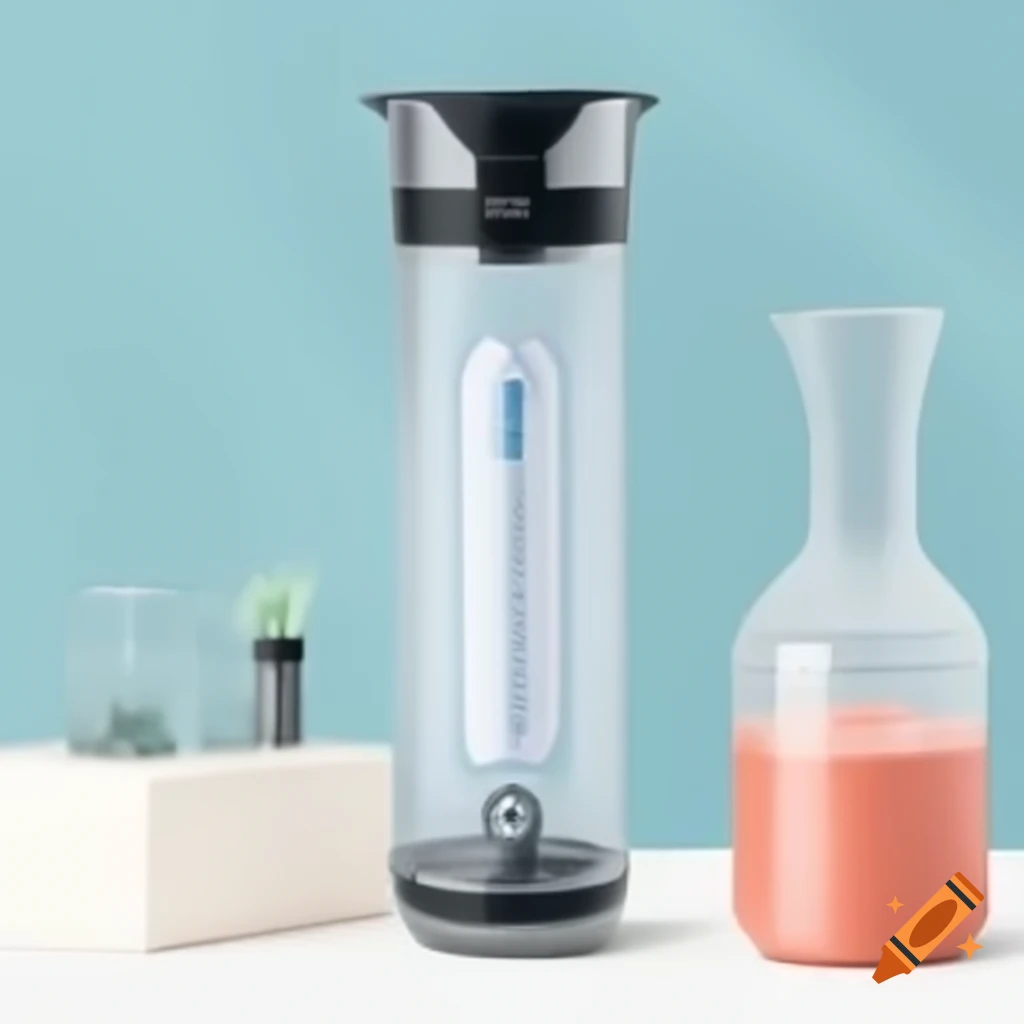 Smart transparent bottle with removable blender and tablet storage