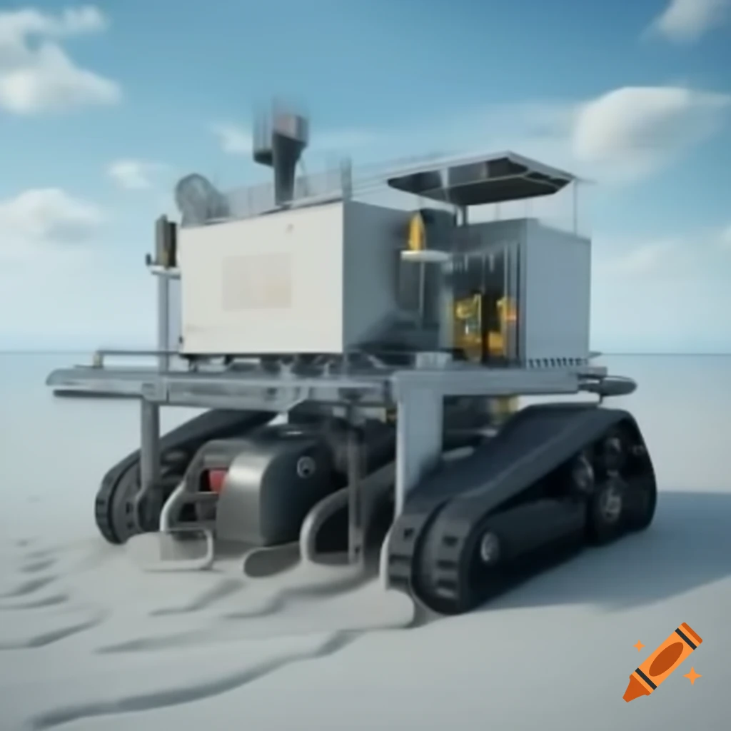 Giant hybrid robot designed for cleaning algae from water and sand