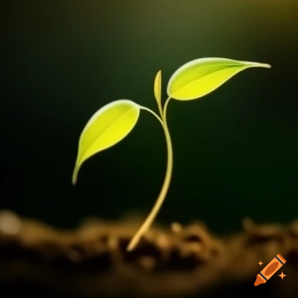 Uplifting image of sprouting leaves