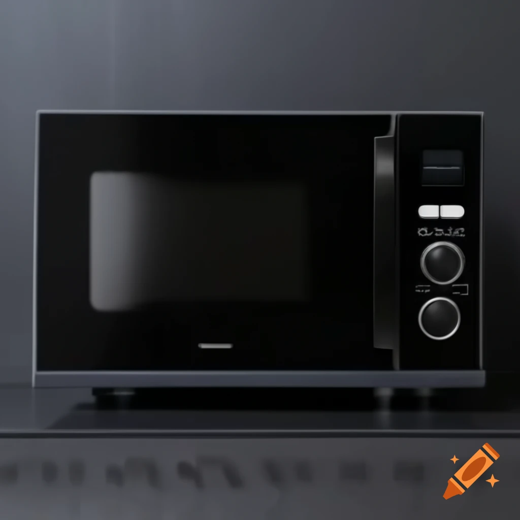 Carbon fiber design microwave appliance