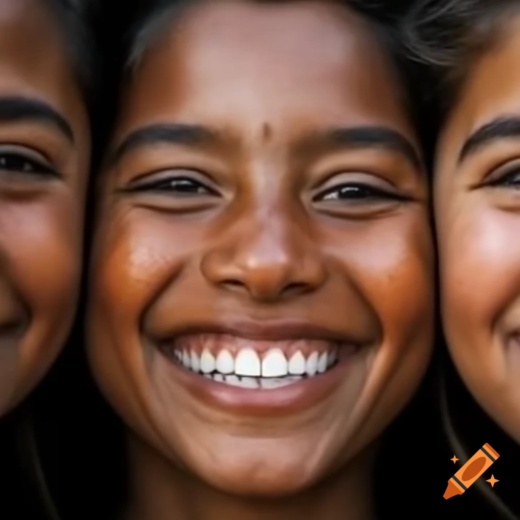 Joyful expressions and smiling faces