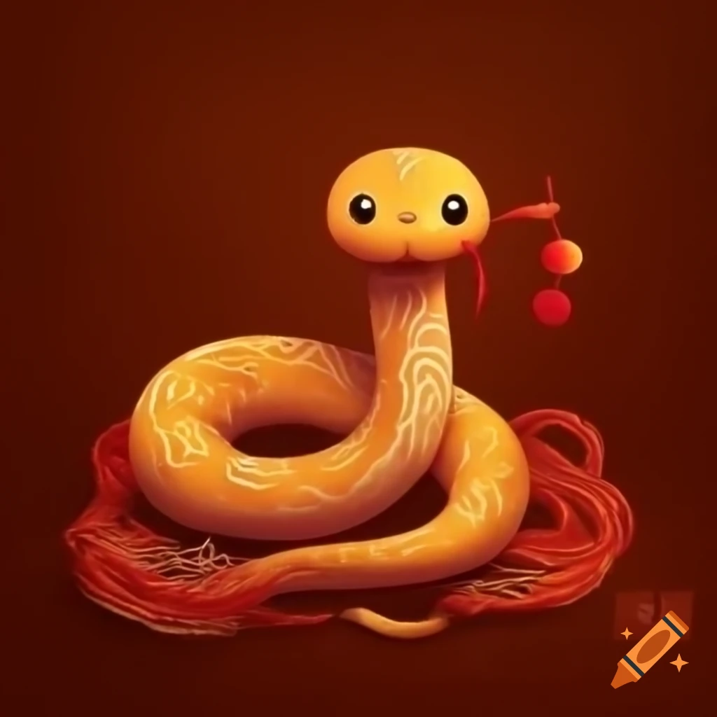 Cute snake illustration for Chinese New Year