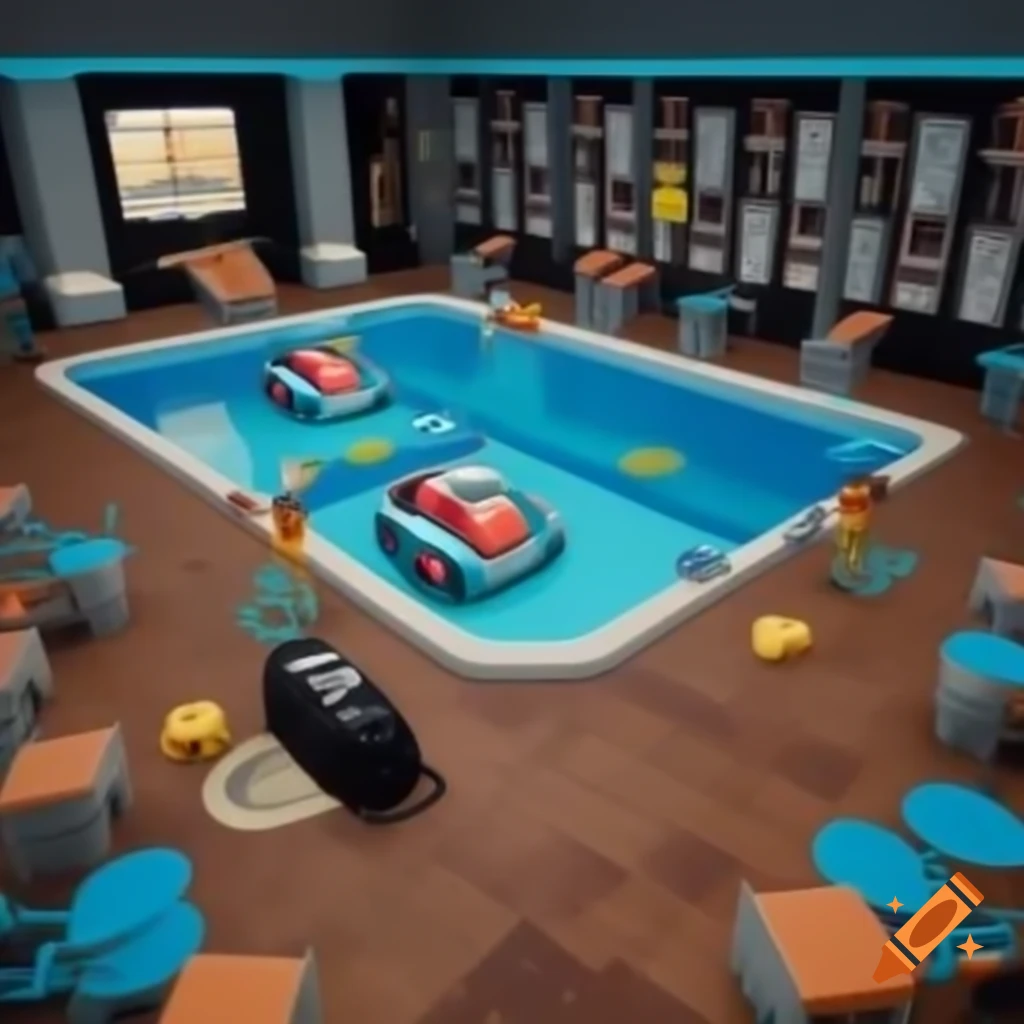 Hotel features with swimming pool, gaming room, restaurant, and water heater