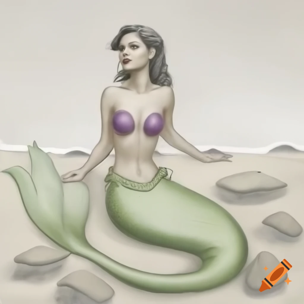 Mermaid captivated by human world, longing for life on land