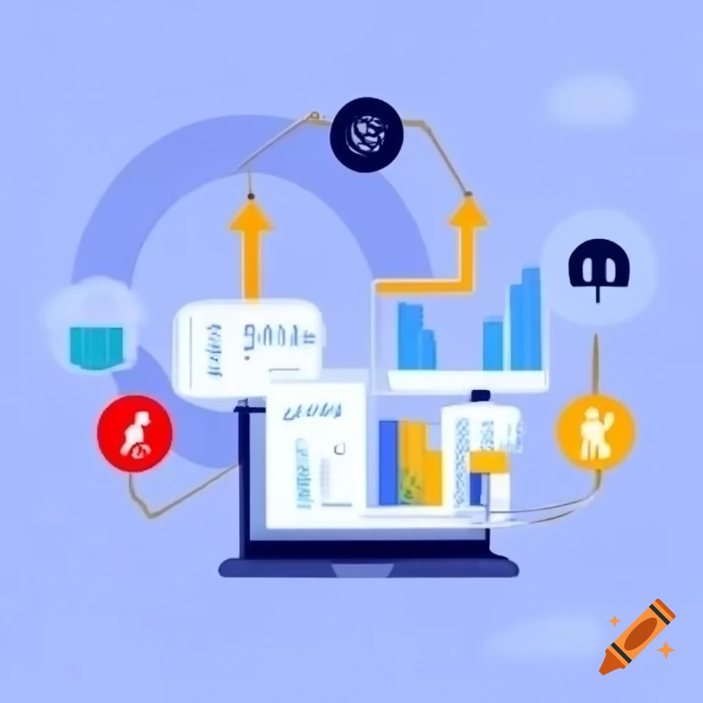 Creative landing page design for SEO specialist showcasing laptop with analytics