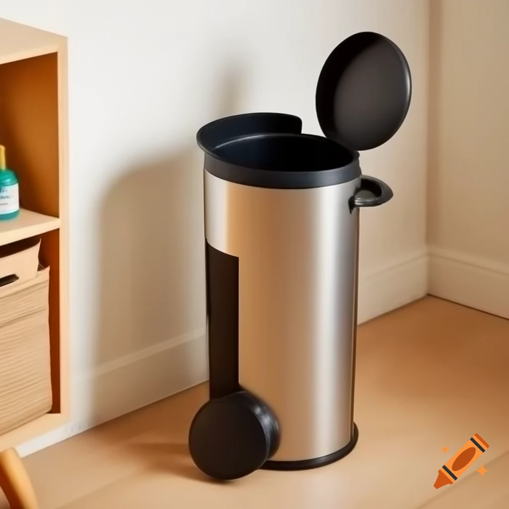 Remote control garbage can for convenient waste disposal