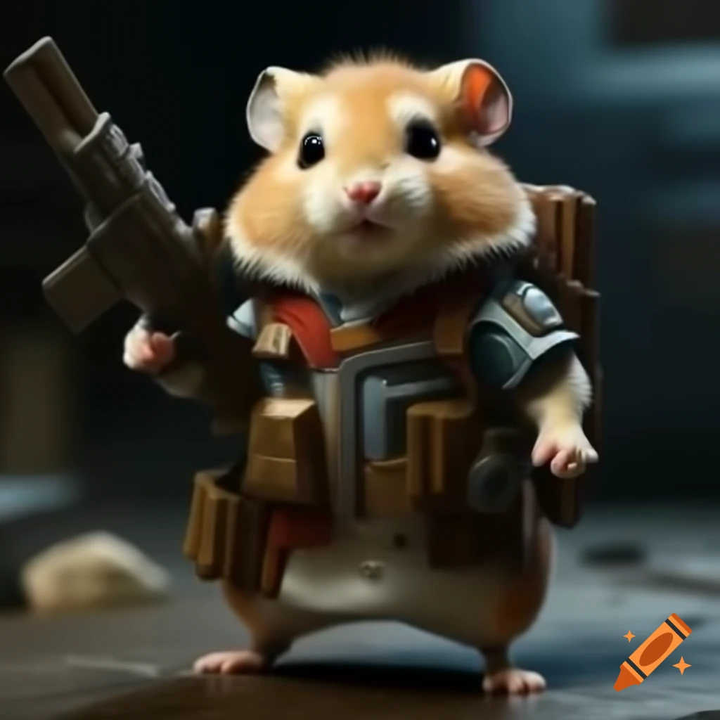 Hamster in special ops armor