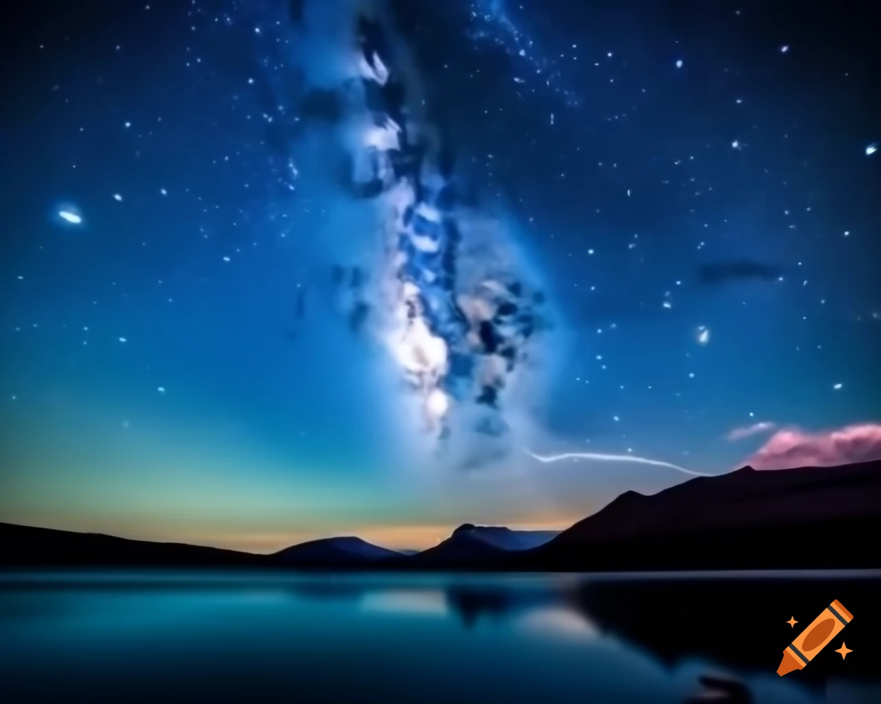 Beautiful scenery around a saltwater lake representing life's interconnectedness