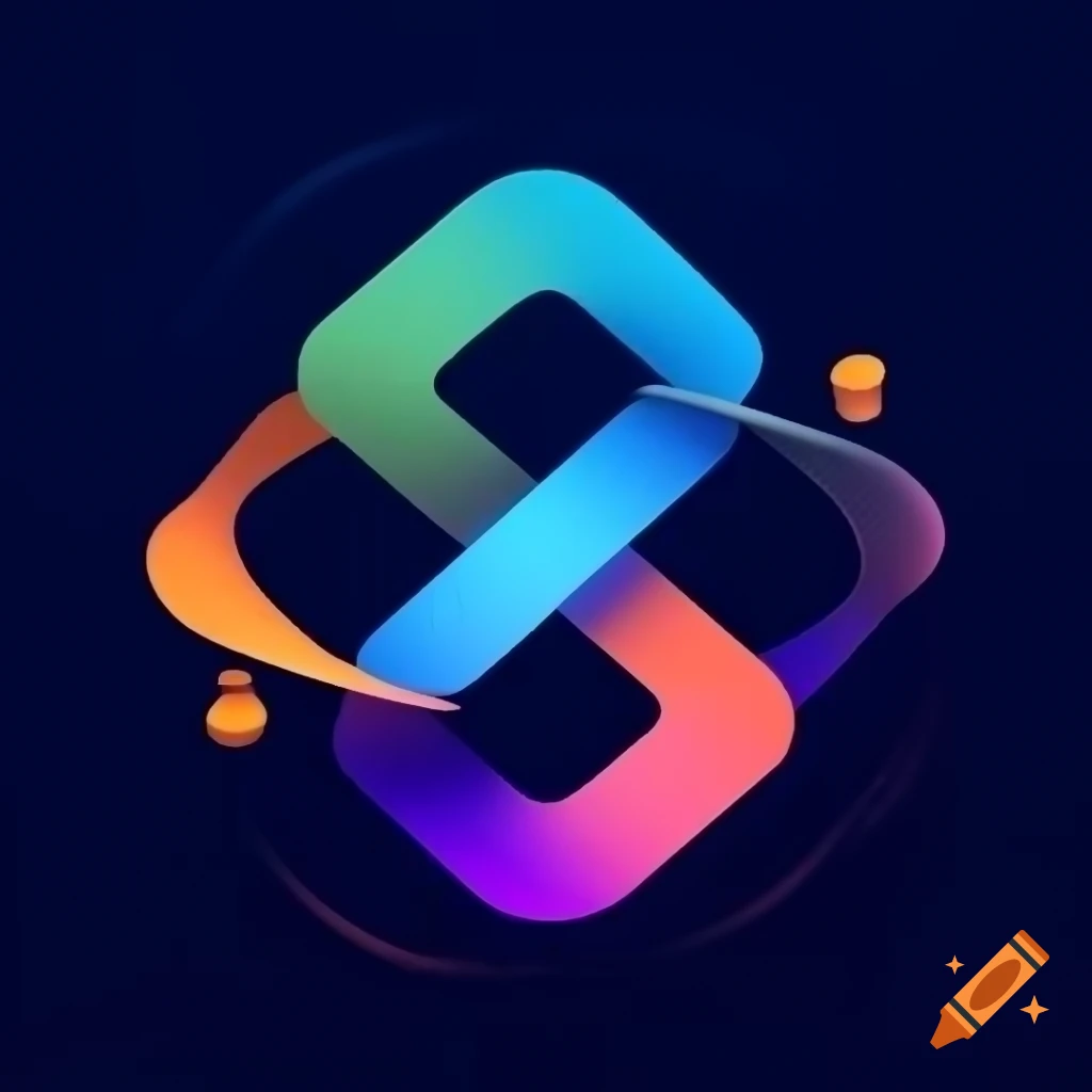 Abstract logo for Xefro representing augmented reality and 3D hologram technologies