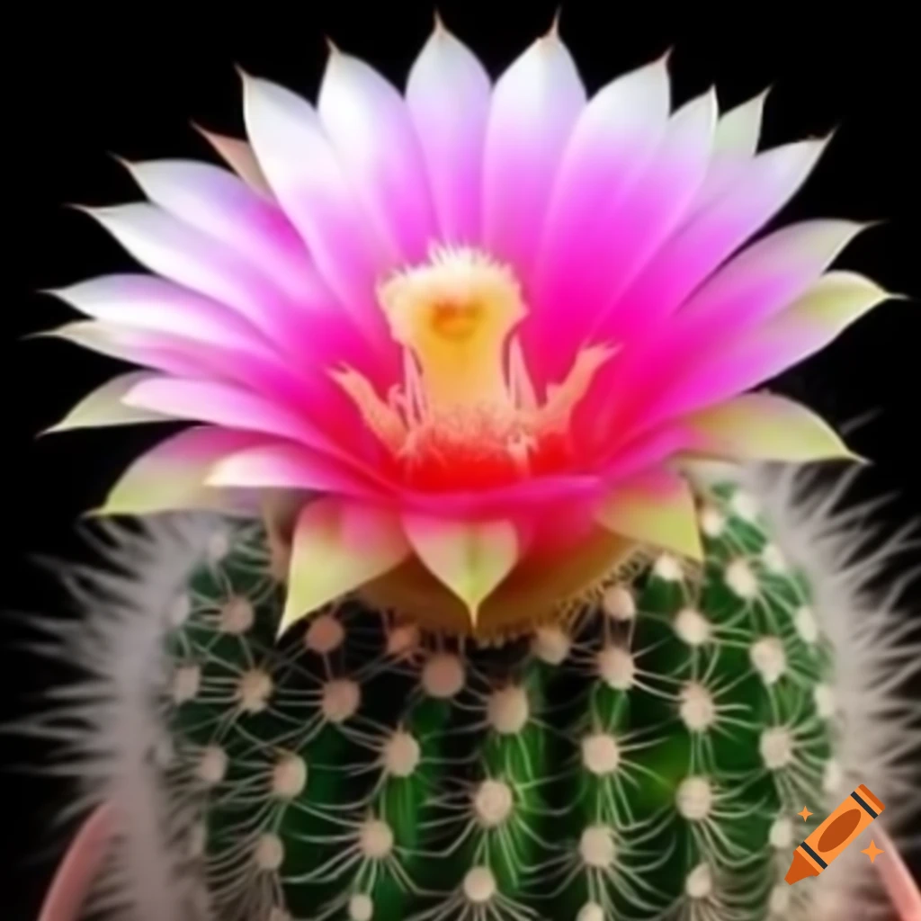 Beautiful cactus with vibrant colors