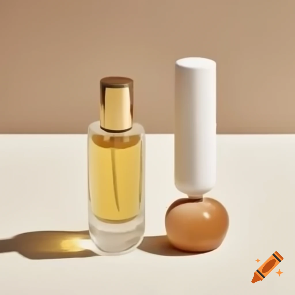 Glass deodorant stick with roll-on perfume