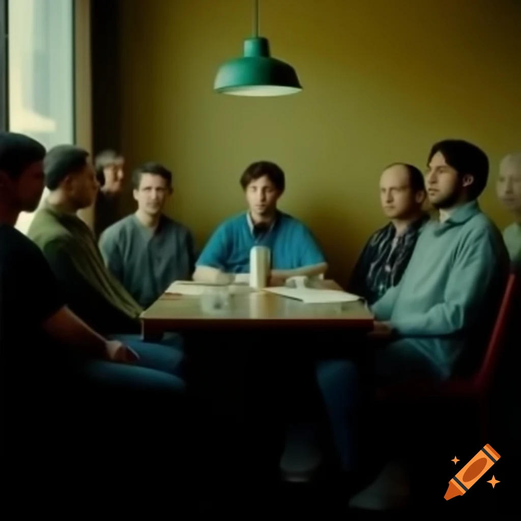 Group of men sitting at a table