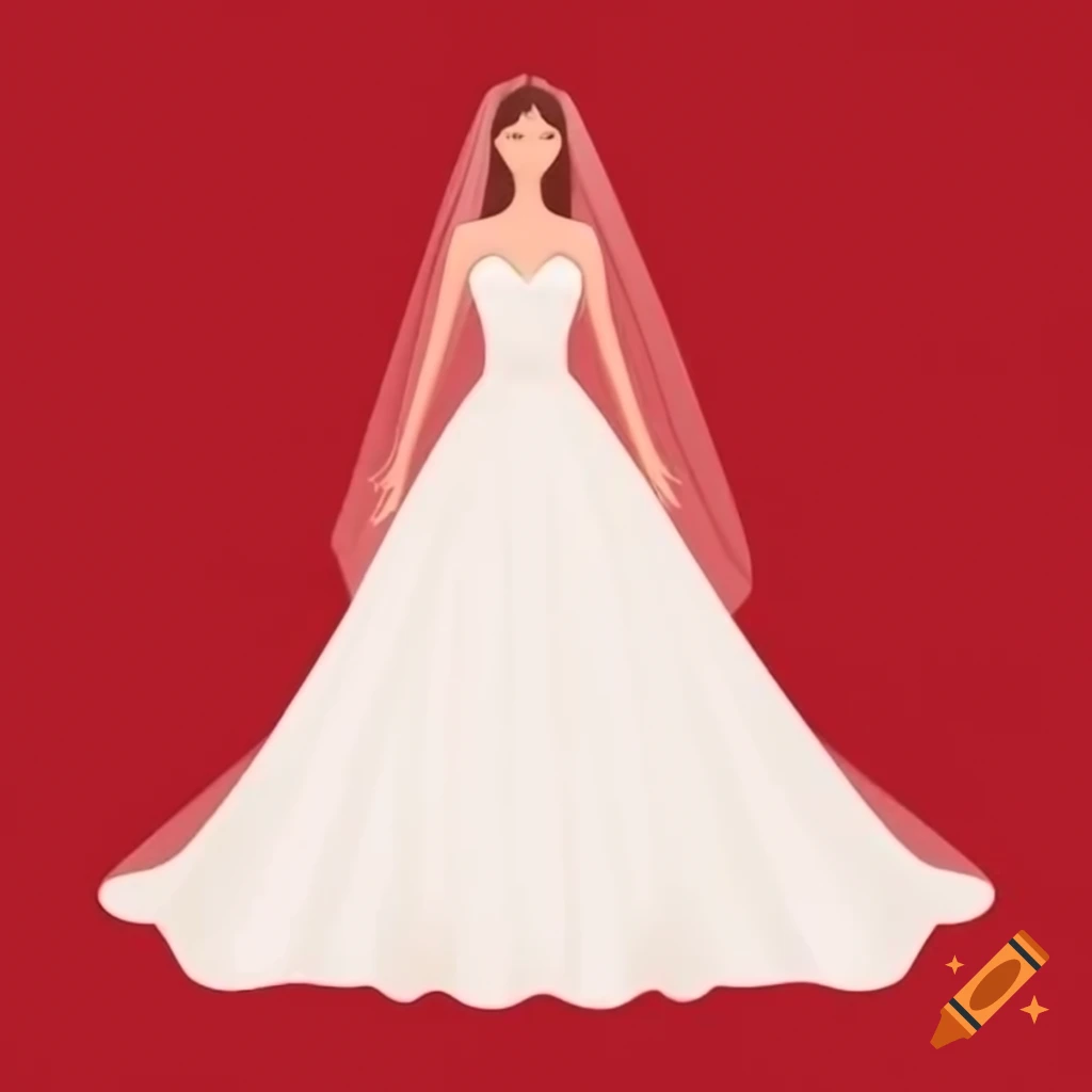Bride in a red dress