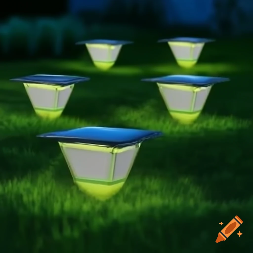 Solar-powered outdoor lights with intelligent technology for energy-saving yard lighting