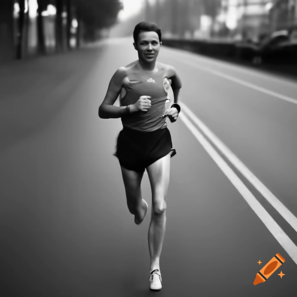 Runner crossing the finish line in a race