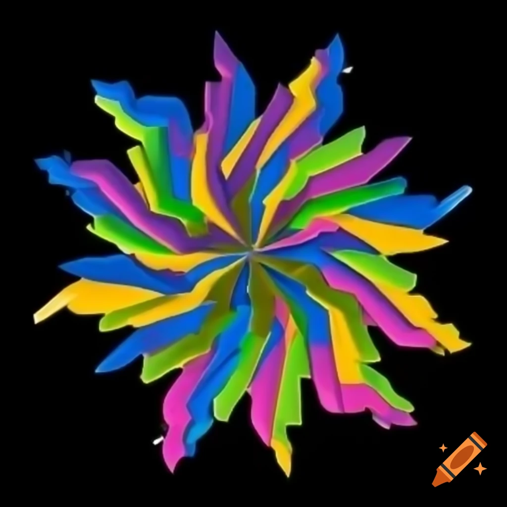 Vibrant 3d graphic element in 90s computer software style on Craiyon