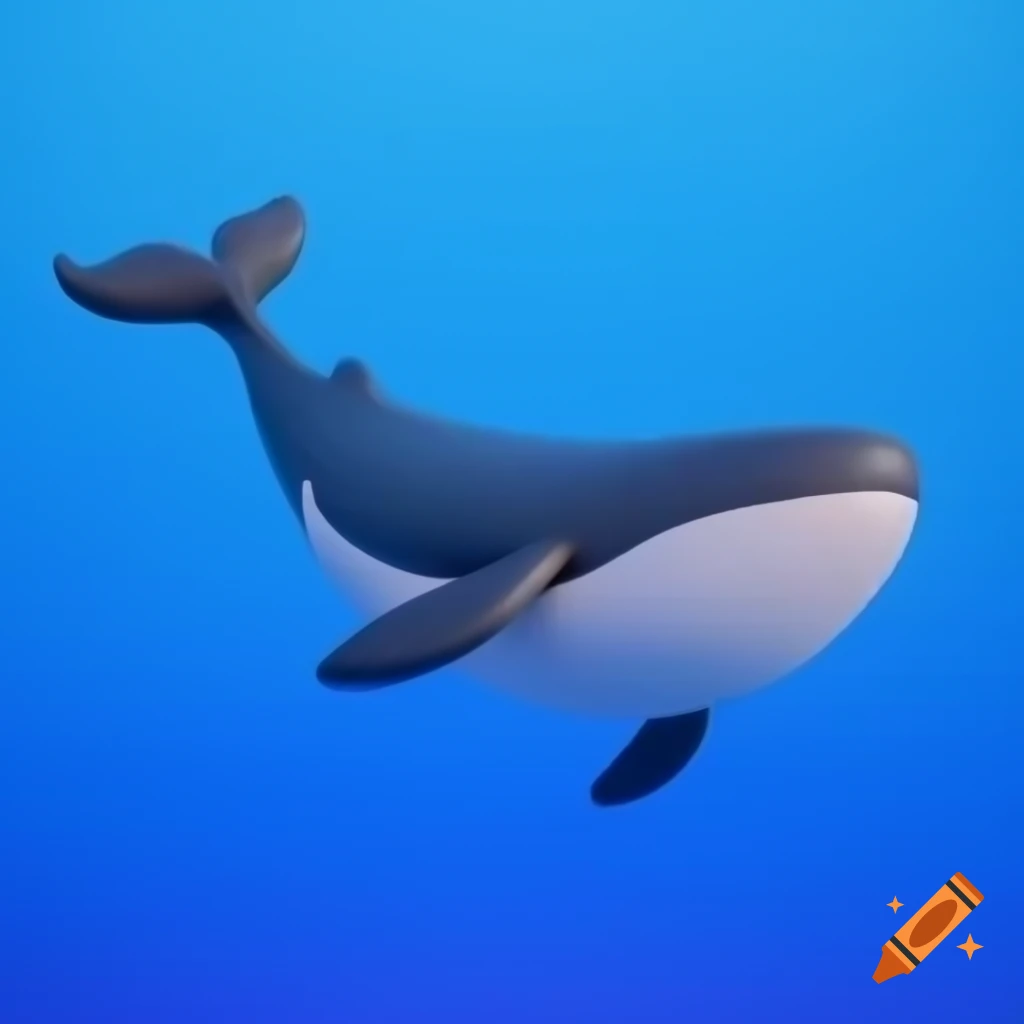 3D representation of a whale