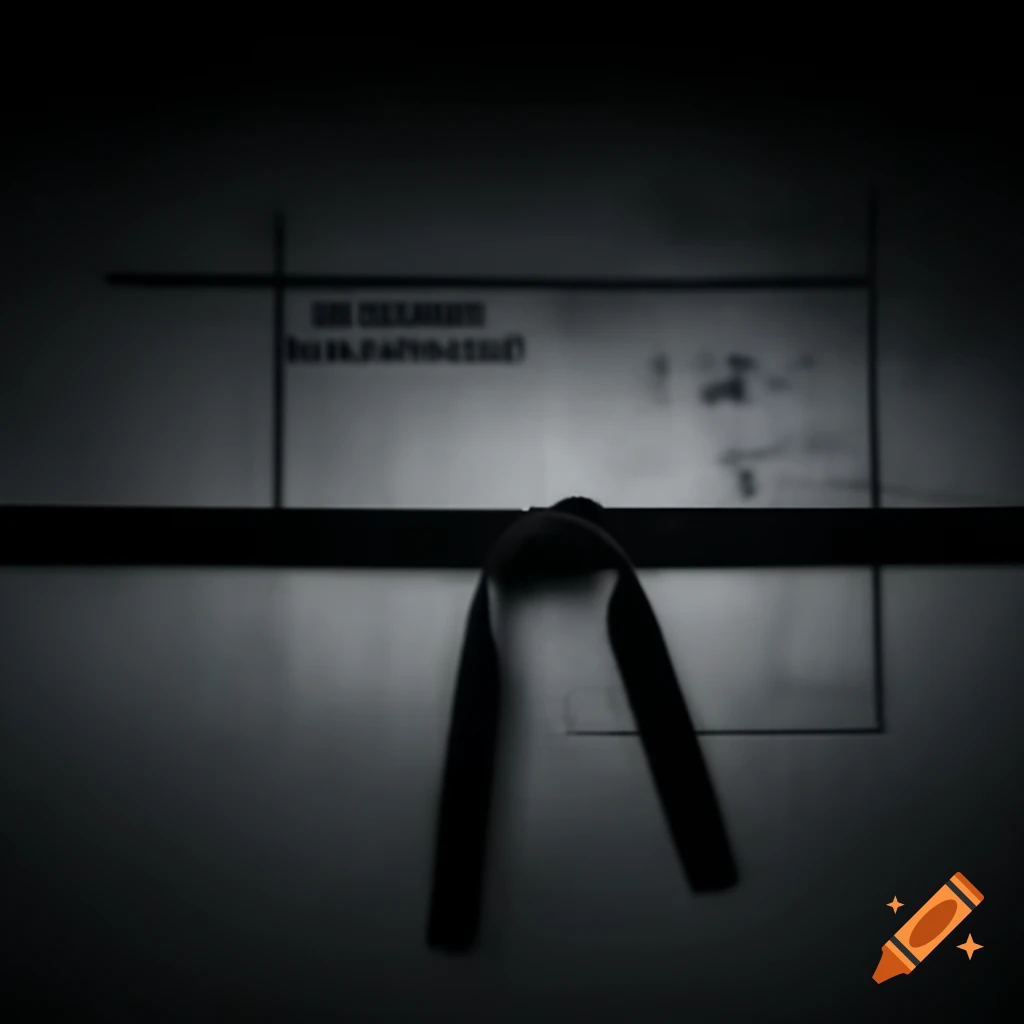 Black taekwondo belt symbolizing achievement and journey
